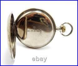 Pocket Watch OMEGA Open Face Railway Hand Winding Case Steel 55mm 1910c Working