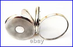 Pocket Watch PAUL DITISHEIM Solvil Dial Porcelain Case Silver 48mm 1920c Working