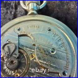 Pocket Watch, Rockford 21 Jewel Silverode Case RUNS