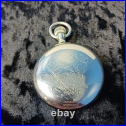 Pocket Watch, Rockford 21 Jewel Silverode Case RUNS