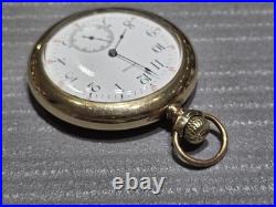 Pocket Watch Unknown Mfr. 15 jewel Swiss movement Gold filled case R (CJL061381)