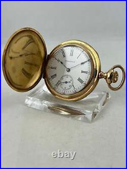 Pocket Watch Waltham Empress Hand Wound Savonette Nice Case, Works