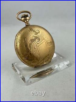 Pocket Watch Waltham Empress Hand Wound Savonette Nice Case, Works
