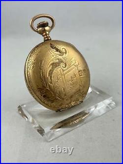 Pocket Watch Waltham Empress Hand Wound Savonette Nice Case, Works