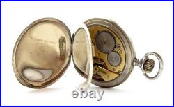 Pocket Watch ZENITH Grand Prix Dial Porcelain Open Face Case Steel To Restore