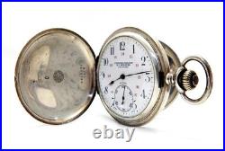 Pocket Watch ZENITH Hunter Grand Prix Paris Case Silver 50mm Circa 1910 Working