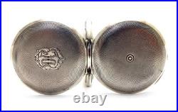 Pocket Watch ZENITH Hunter Grand Prix Paris Case Silver 50mm Circa 1910 Working