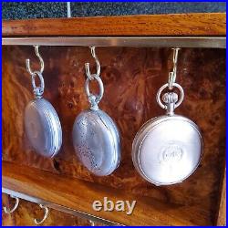 Pocket watch / Coins / medals/8 Hook display case