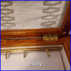 Pocket watch display Box, with Sliding Hooks