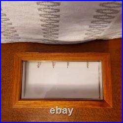 Pocket watch display Box, with Sliding Hooks