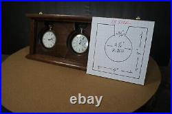 Pocket watch display case, displays 3 18size or smaller under glass