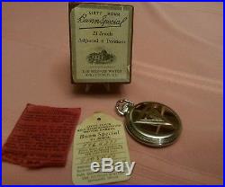 Pocket watch illinois bunn special. Factory error stamped case. NICE. Box set