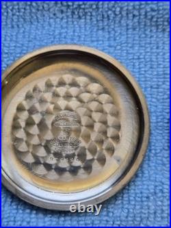 Pocket watch movement with the case back and bezel