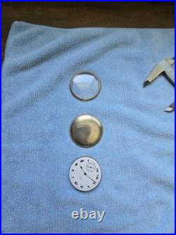 Pocket watch movement with the case back and bezel