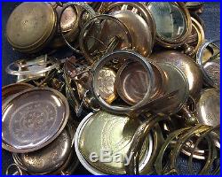 Premium Refinery Scrap Lot of Gold Filled Pocket Watch Cases 900 + Grams