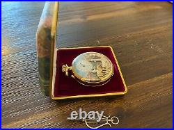 Pristine Reuge Cased Pocket Watch with oringal case and sale receipt in 1986
