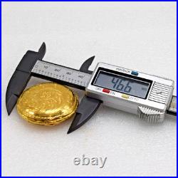 Pristine Vintage Swiss Arnex 10? Gold Hunter-Case Unitas 6498 Pocket Watch-Runs