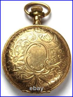 QV Regina 40mm EMPTY Gold Filled Hunter Pocket Watch CASE ONLY Vintage
