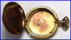 QV Regina 40mm EMPTY Gold Filled Hunter Pocket Watch CASE ONLY Vintage