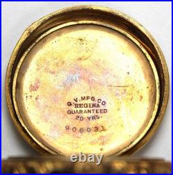 QV Regina 40mm EMPTY Gold Filled Hunter Pocket Watch CASE ONLY Vintage