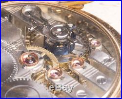 Quality SPRING DETENT CHRONOMETER in 14k Gold Hunter Case Antique Pocket Watch