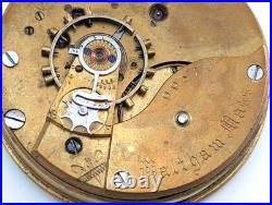 RARE 1893 United States US Watch Co Grade 55 Model 1888h Pocket Watch Movement