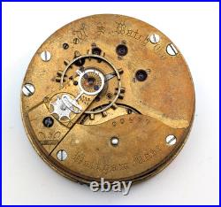 RARE 1893 United States US Watch Co Grade 55 Model 1888h Pocket Watch Movement
