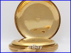 RARE 18k Gold Hunting Case 10 size 44mm American Waltham Pocket Watch, KWithKS