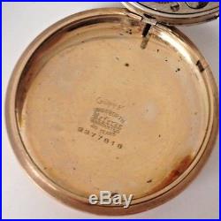 RARE 1907 South Bend Grade 295 Pocket Watch 21j, 16s swing out OF GF case