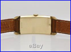 RARE 50mm Longines Extreme Curvex 1937 Men's Wrist Watch Yellow Gold Filled Case