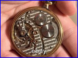 RARE C. 1919 South Bend Pocket Watch 19 Jewels Grade 429 RUNNING Box & Ribbon