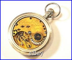 RARE E. Howard & Co. Boston pocket watch in Nickel Silver case Illinois