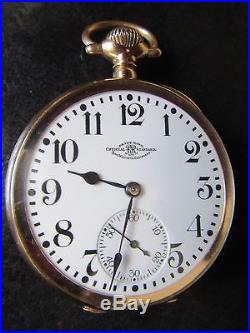 RARE FIND! 23 Jewel Hamilton Ball 999 RR Pocket Watch in a 14k Gold Ball Case