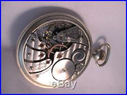 RARE GRD 555 16 s Rockford Pocket Watch Glass Back Case Display Salesman USA