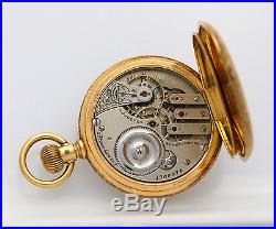 RARE Illinois 16s 21j Gr. 181 American Railroad Pocket Watch in a 14k Gold Case