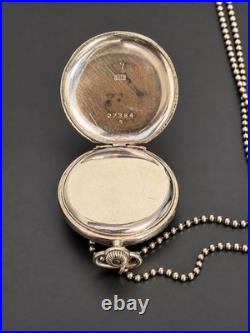 RARE Paul Vallette. 925 Silver Full Hunter Pocket Watch, Small Seconds 27384