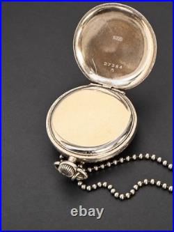 RARE Paul Vallette. 925 Silver Full Hunter Pocket Watch, Small Seconds 27384