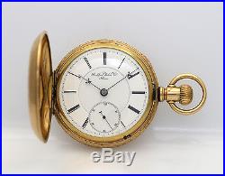 RARE Rockford Marked movement 15R TRANSITIONAL Antique Hunting Case Pocket Watch