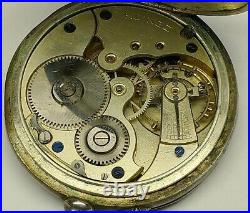 RARE Spiral Breguet ZENITH Pocket Watch. 875 Silver Case 2FIX Bad Staff 4Repair