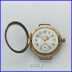 REPAIR 1901 Waltham Seaside Conversion Watch 0s 7j Multicolor 14k GF Case