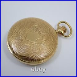 REUGE MUSIC Pocket watch with music box Hunter case Gold GP TO205644