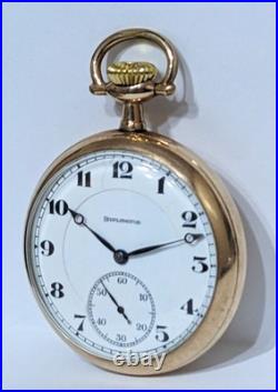 Railroad Grade? 21 Jewel? Burlington Watch Co. Gold Filled Pocket Watch Runs
