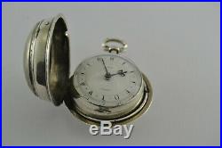 Ralph Gout London Ottoman Verge Fusee Pocket Watch Two Case Men Earlier than1850