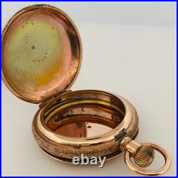Rambler 10k Gold Filled Engraved Hunter Pocket Watch Case 6s Empty Case Only