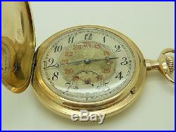 Rare 14k Gold A. Lange & Sohne Glashütte i/SA Hunter Case pocket watch