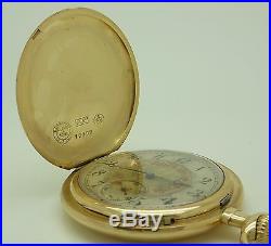 Rare 14k Gold A. Lange & Sohne Glashütte i/SA Hunter Case pocket watch