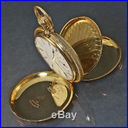 Rare 1880s Patek Philippe, H. Wachhorst 18K Yellow Gold Hunter Case Pocket Watch