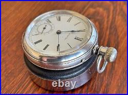Rare 1886 Waltham 14S Bond St 7J Pin Set Excellent Case/Dial/Hands Runs Strong
