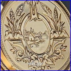 Rare 1889 Elgin Solid 14K Yellow Gold, 13 Jewel, 6S Hunter Case Pocket Watch
