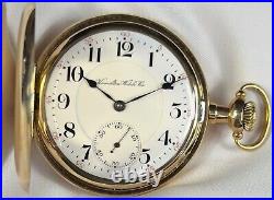 Rare 1906 Hamilton Grd 993 Mod 1 16s 21j RR Grd Pocket Watch 10K GF Hunter Case